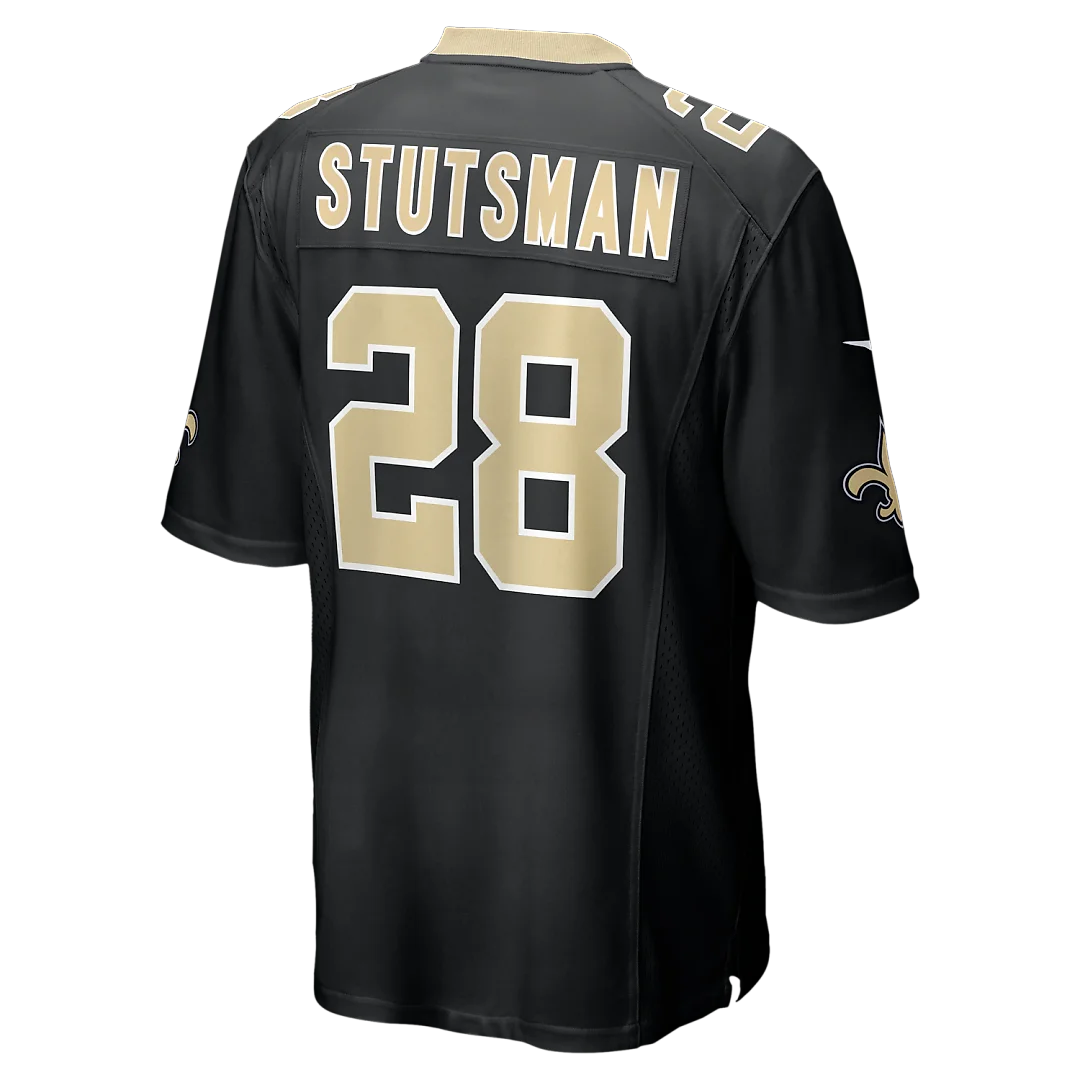Zennovawear Danny Stutsman New Orleans Saints Team Game Jersey - Black