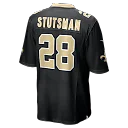 Zennovawear Danny Stutsman New Orleans Saints Team Game Jersey - Black