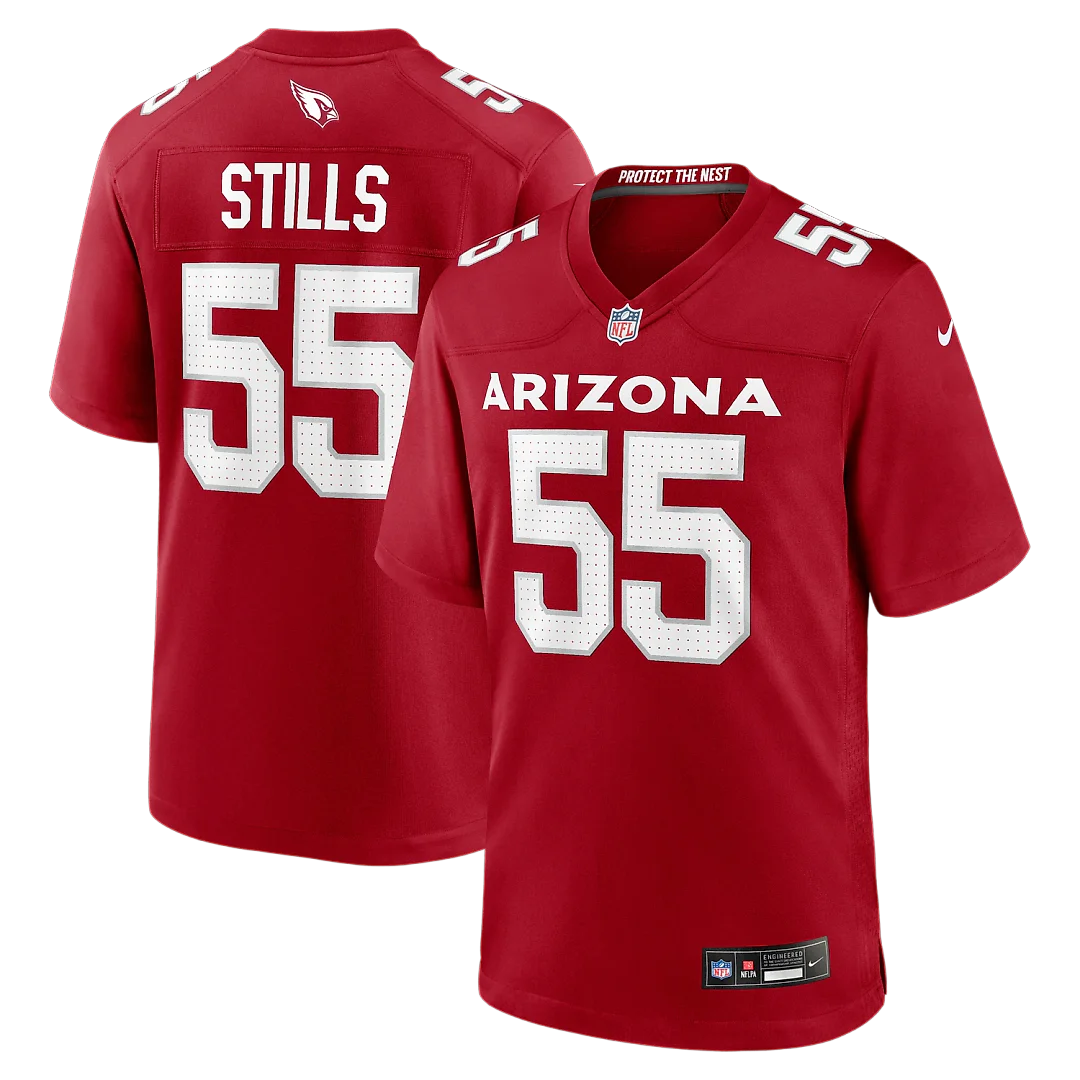 Zennovawear Dante Stills Arizona Cardinals Team Game Jersey - Cardinal