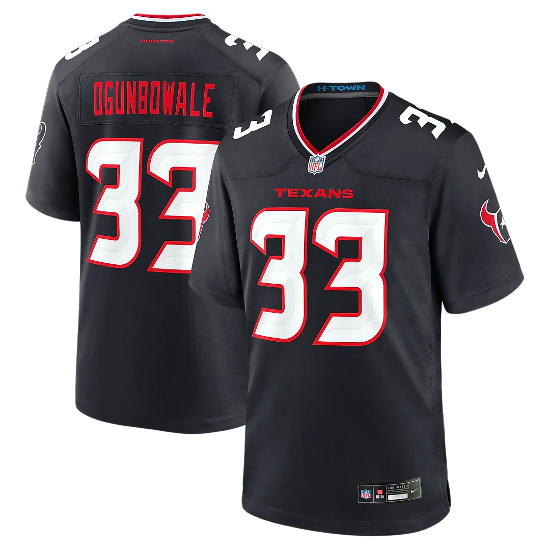 Zennovawear Dare Ogunbowale Houston Texans Team Game Jersey - Navy