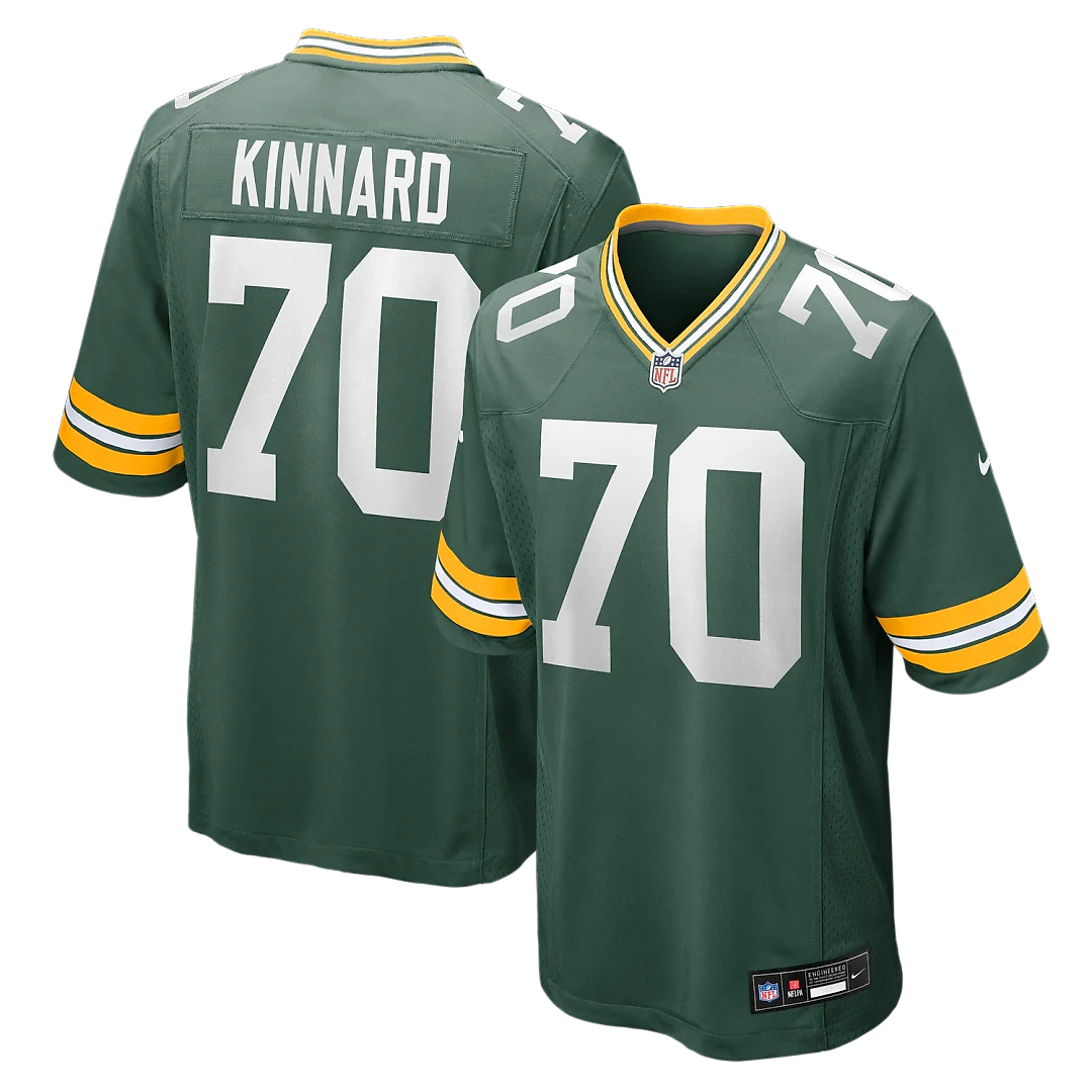 Zennovawear Darian Kinnard Green Bay Packers Team Game Jersey - Green