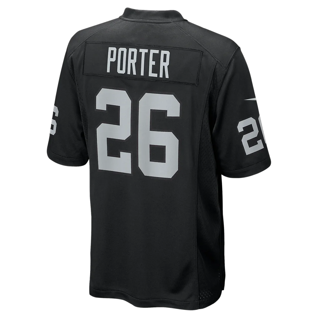 Zennovawear Darien Porter Las Vegas Raiders Team Game Jersey - Black