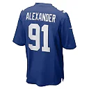 Zennovawear Darius Alexander New York Giants Team Game Jersey - Royal