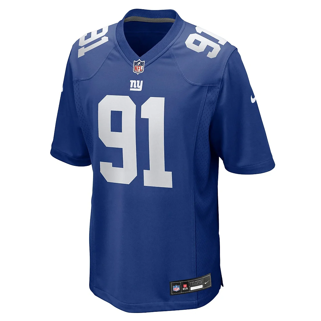Zennovawear Darius Alexander New York Giants Team Game Jersey - Royal