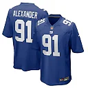 Zennovawear Darius Alexander New York Giants Team Game Jersey - Royal