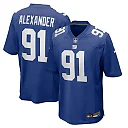 Zennovawear Darius Alexander New York Giants Team Game Jersey - Royal