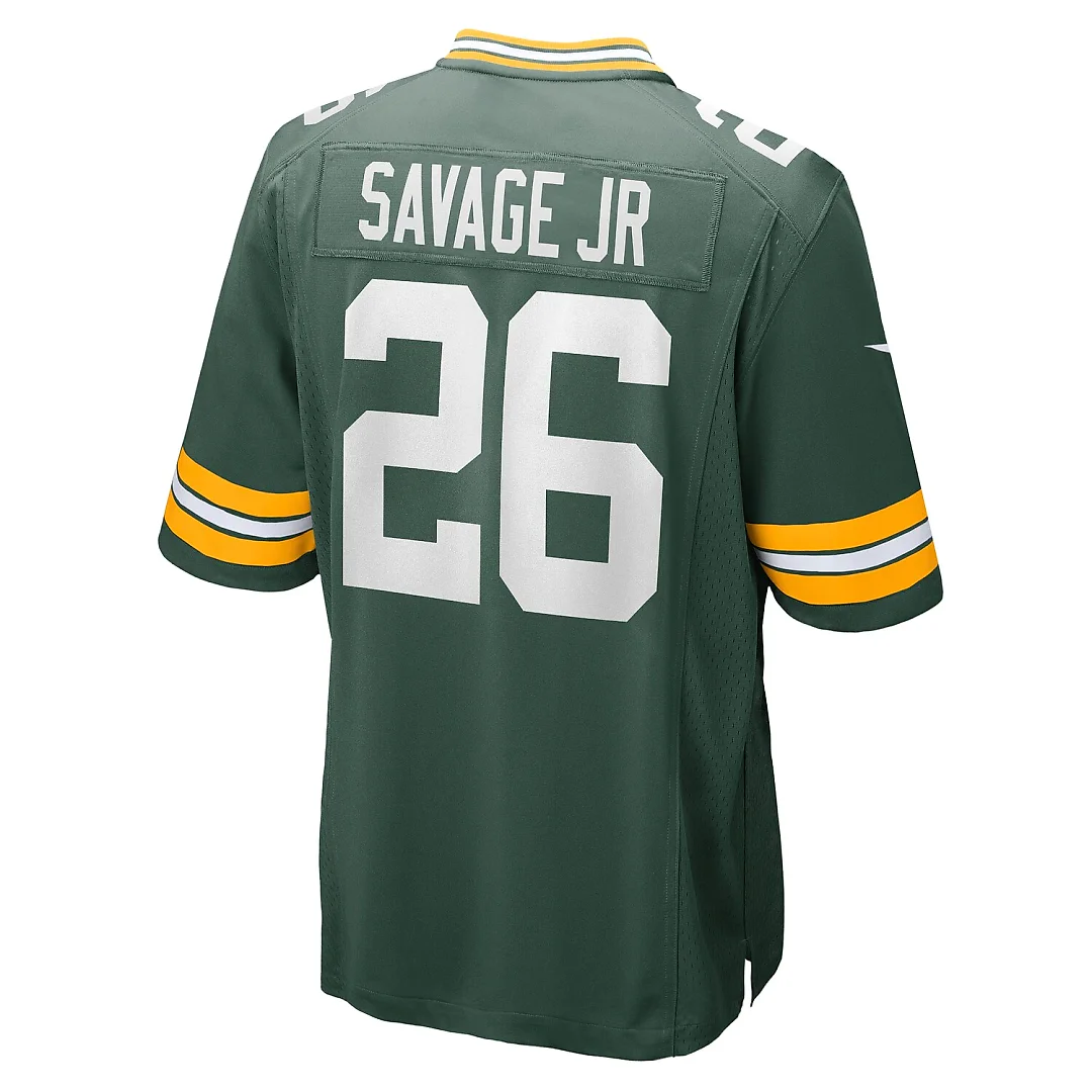 Zennovawear Darnell Savage Jr. Green Bay Packers Game Team Jersey - Green