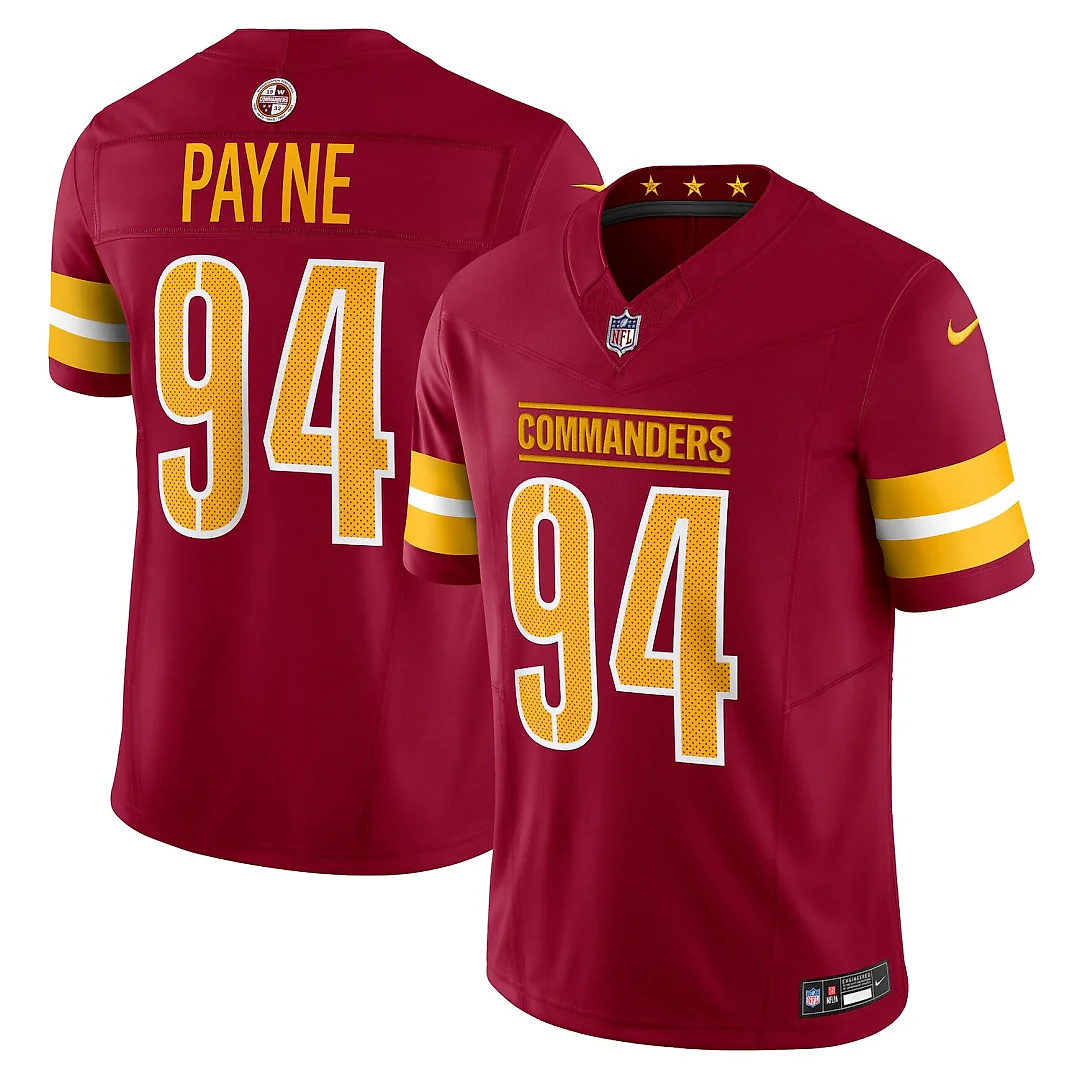 Zennovawear Daron Payne Washington Commanders Vapor FUSE. Limited Jersey - Burgundy