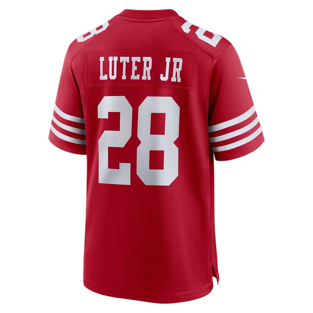 Zennovawear Darrell Luter Jr. San Francisco 49ers Game Jersey - Scarlet