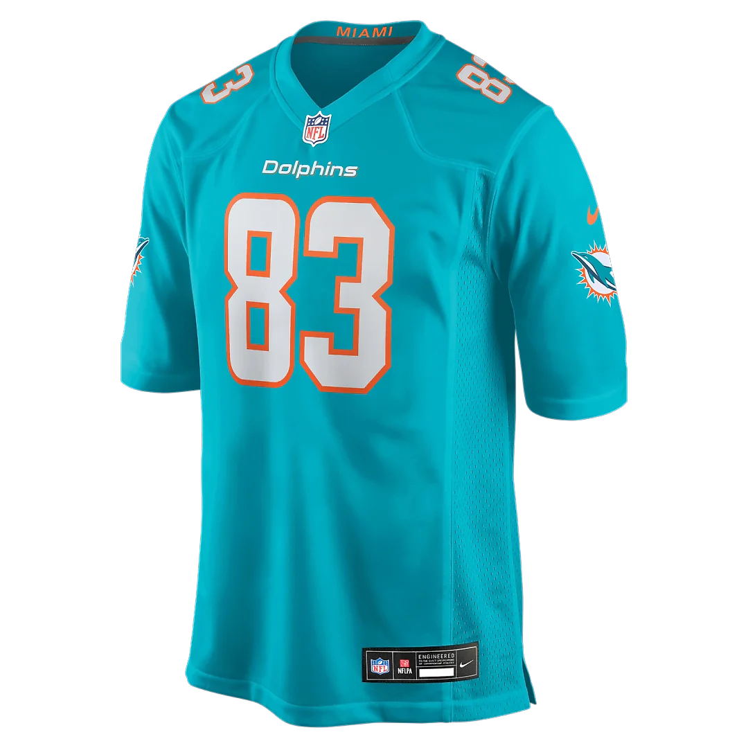 Zennovawear Darren Waller Miami Dolphins Team Game Jersey - Aqua