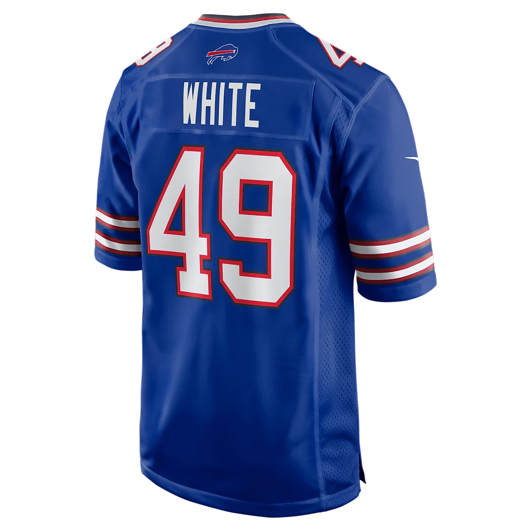 Zennovawear DaShaun White Buffalo Bills Team Game Jersey - Royal