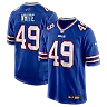 Zennovawear DaShaun White Buffalo Bills Team Game Jersey - Royal