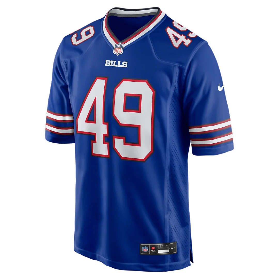 Zennovawear DaShaun White Buffalo Bills Team Game Jersey - Royal