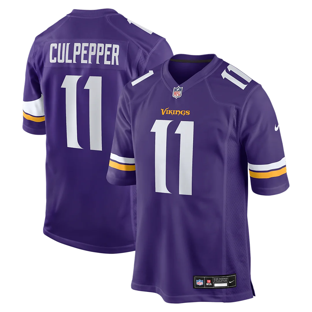 Zennovawear Daunte Culpepper Minnesota Vikings Game Retired Player Jersey - Purple