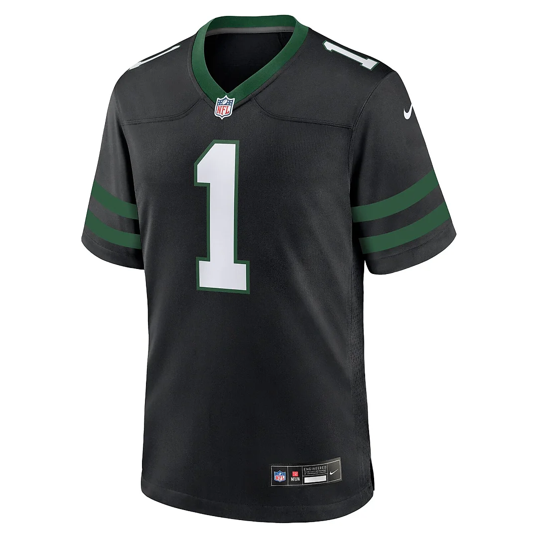 Zennovawear David Bailey New York Jets Alternate Game Player Jersey - Legacy Black