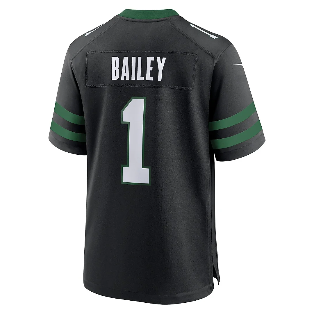 Zennovawear David Bailey New York Jets Alternate Game Player Jersey - Legacy Black