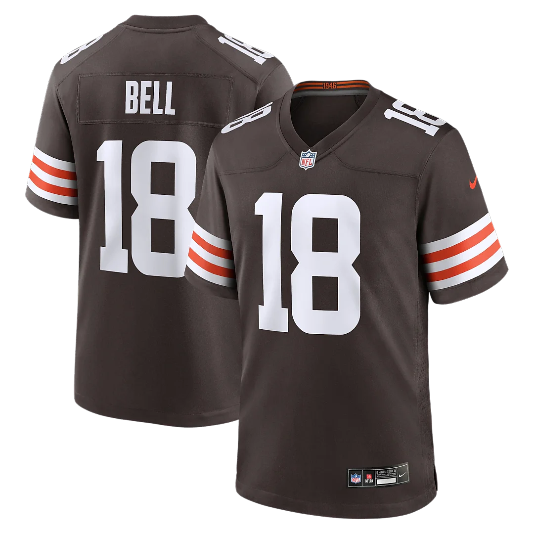 Zennovawear David Bell Cleveland Browns Game Jersey - Brown