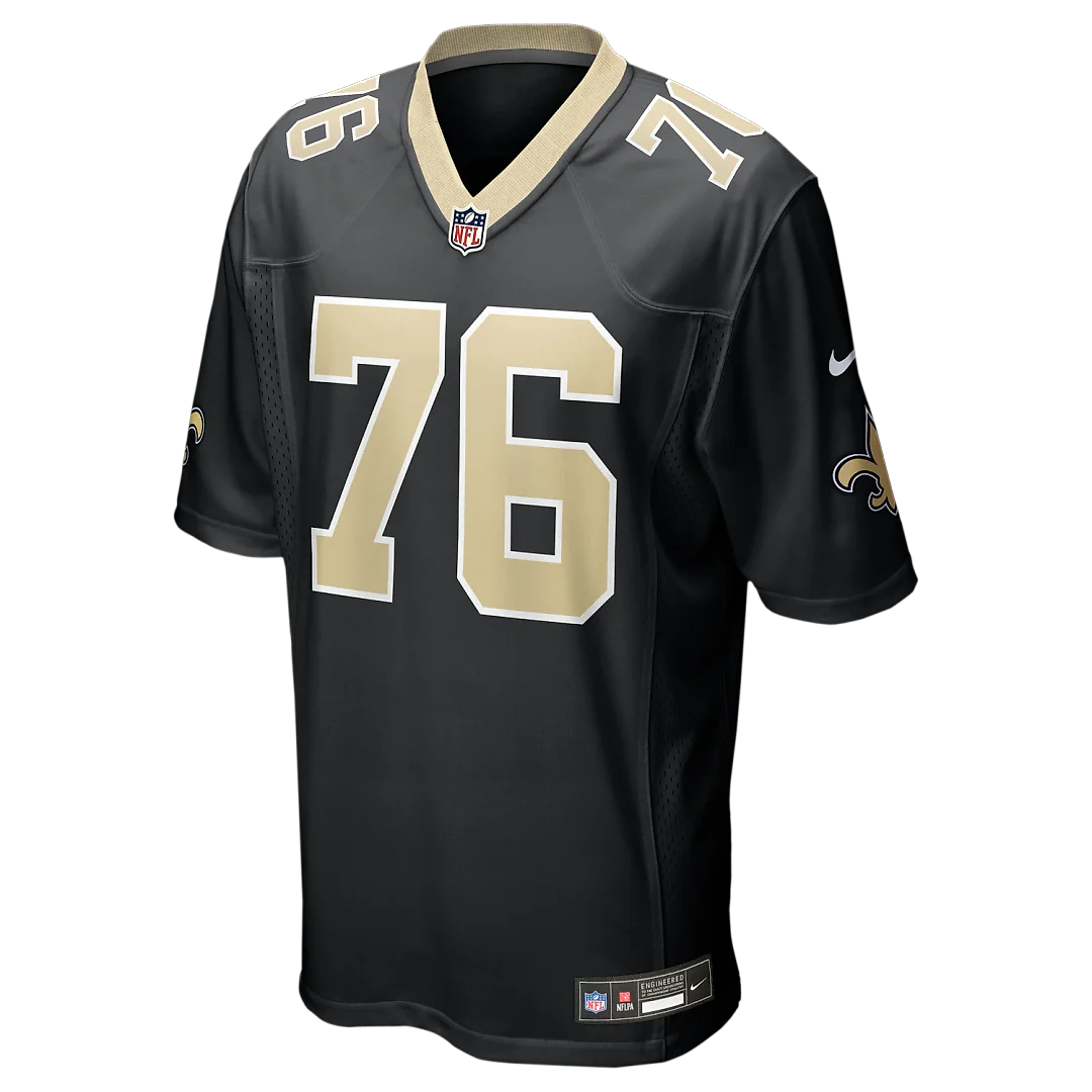 Zennovawear David Edwards New Orleans Saints Team Game Jersey - Black