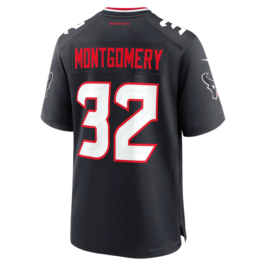 Zennovawear David Montgomery Houston Texans Game Jersey - Navy