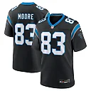 Zennovawear David Moore Carolina Panthers Game Jersey - Black