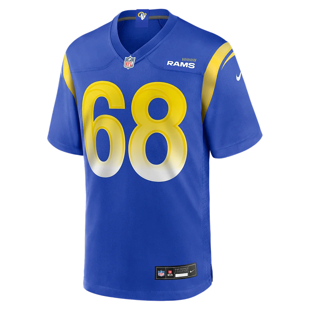 Zennovawear David Quessenberry Los Angeles Rams Team Game Jersey - Royal