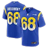 Zennovawear David Quessenberry Los Angeles Rams Team Game Jersey - Royal