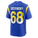 Zennovawear David Quessenberry Los Angeles Rams Team Game Jersey - Royal