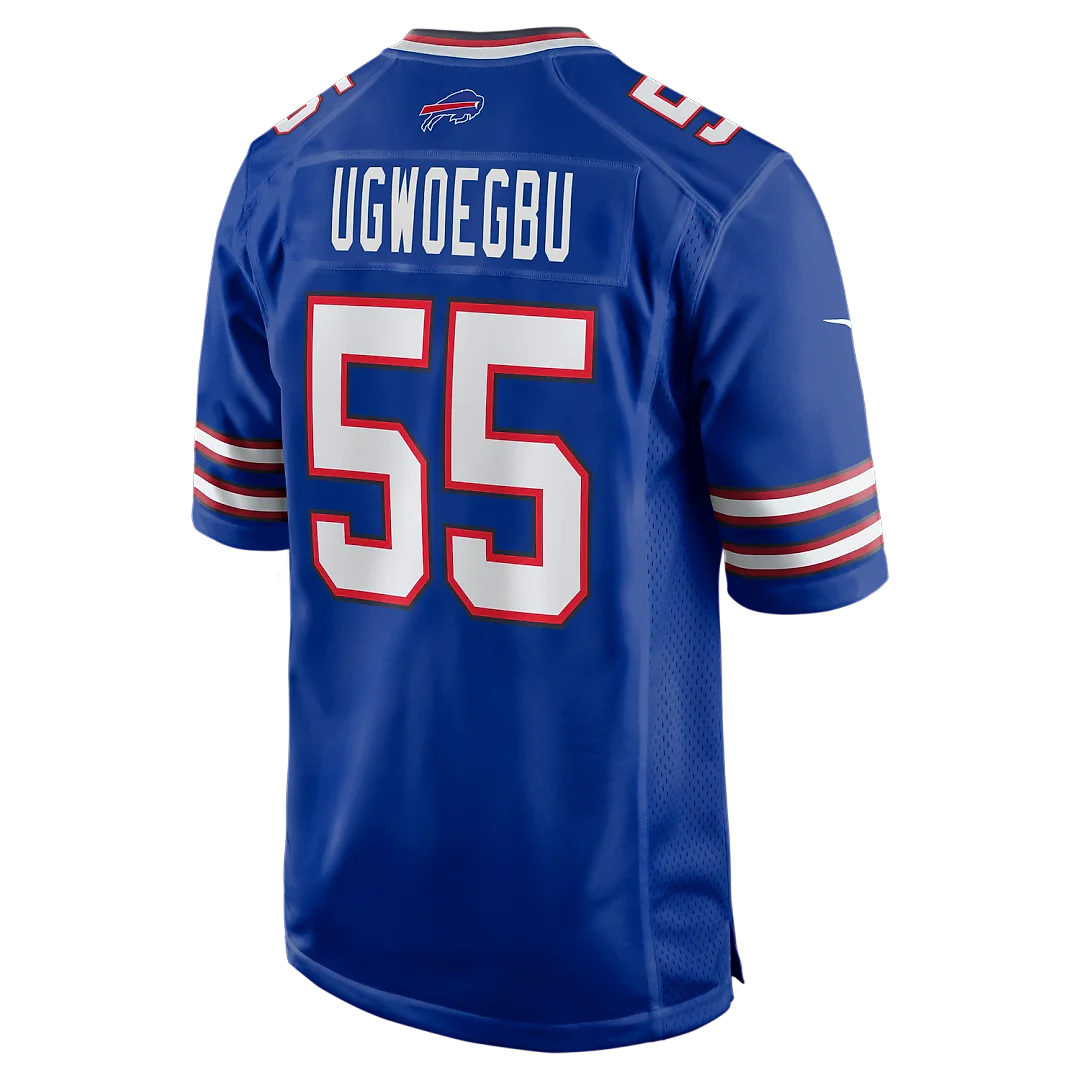 Zennovawear David Ugwoegbu Buffalo Bills Game Jersey - Royal