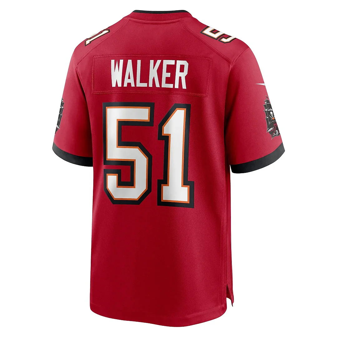 Zennovawear David Walker Tampa Bay Buccaneers Team Game Jersey - Red