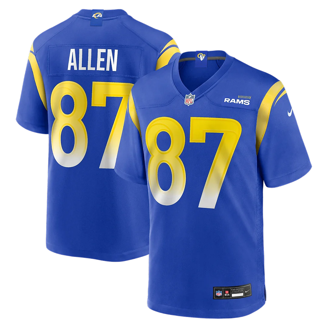 Zennovawear Davis Allen Los Angeles Rams Home Game Jersey - Royal