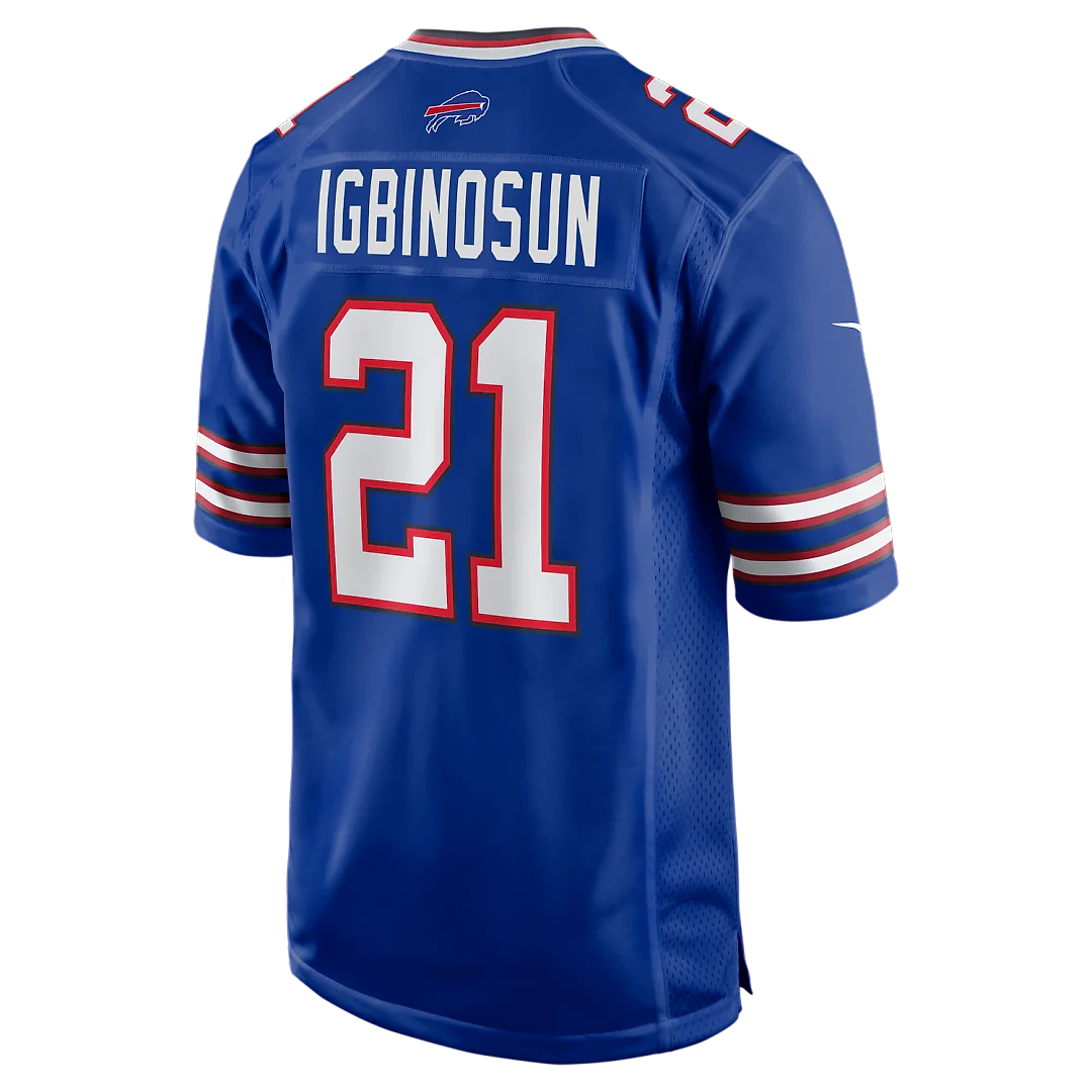 Zennovawear Davison Igbinosun Buffalo Bills Team Game Jersey - Royal