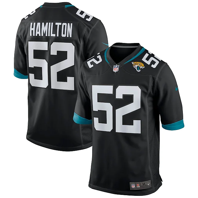 Zennovawear DaVon Hamilton Jacksonville Jaguars Game Jersey - Black
