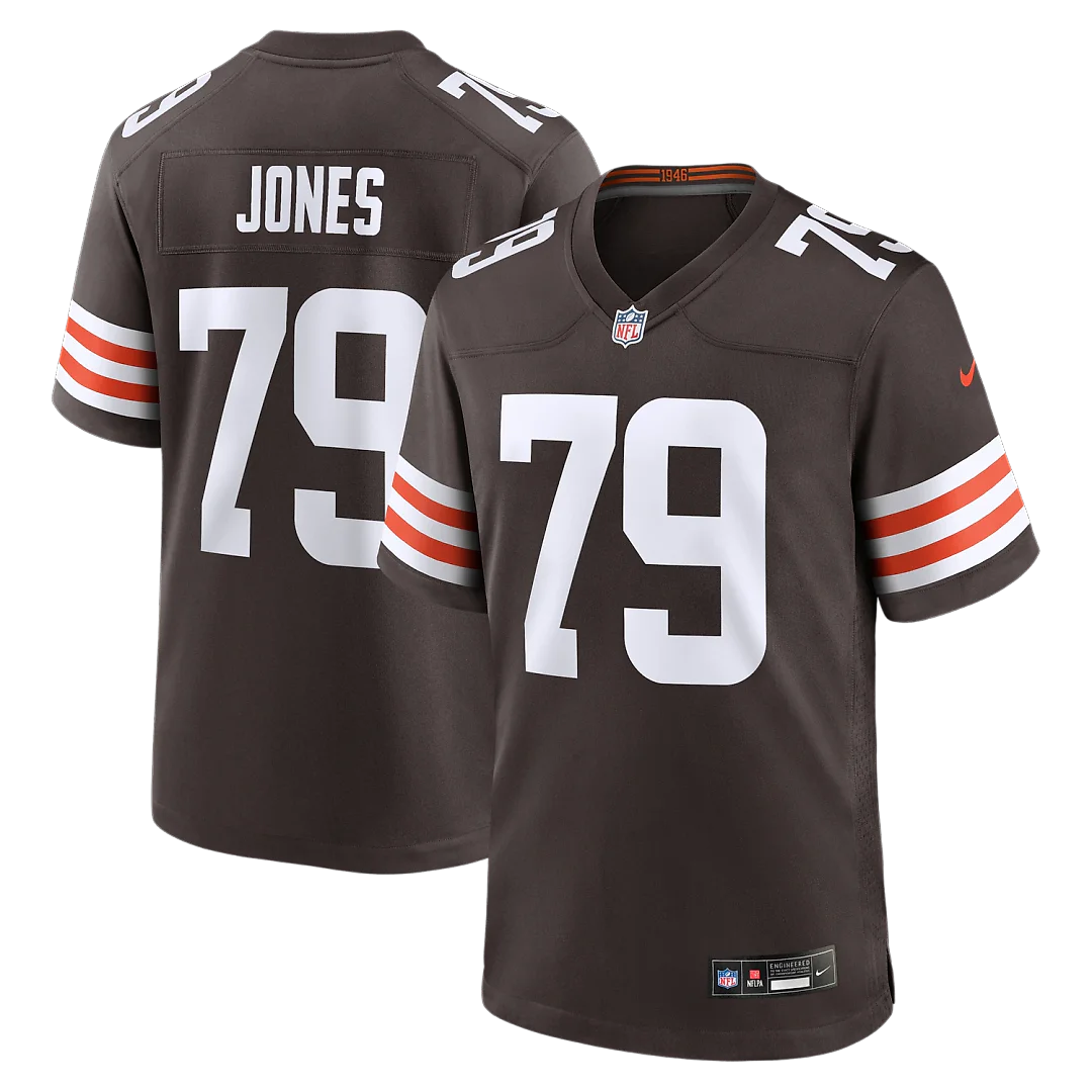 Zennovawear Dawand Jones Cleveland Browns Team Game Jersey - Brown
