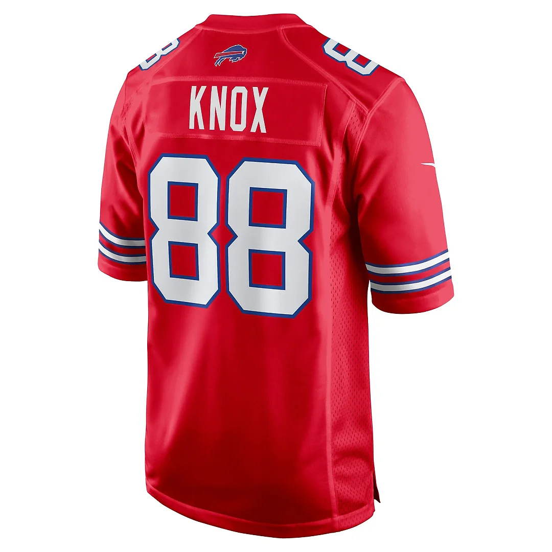 Zennovawear Dawson Knox Buffalo Bills Alternate Game Jersey - Red