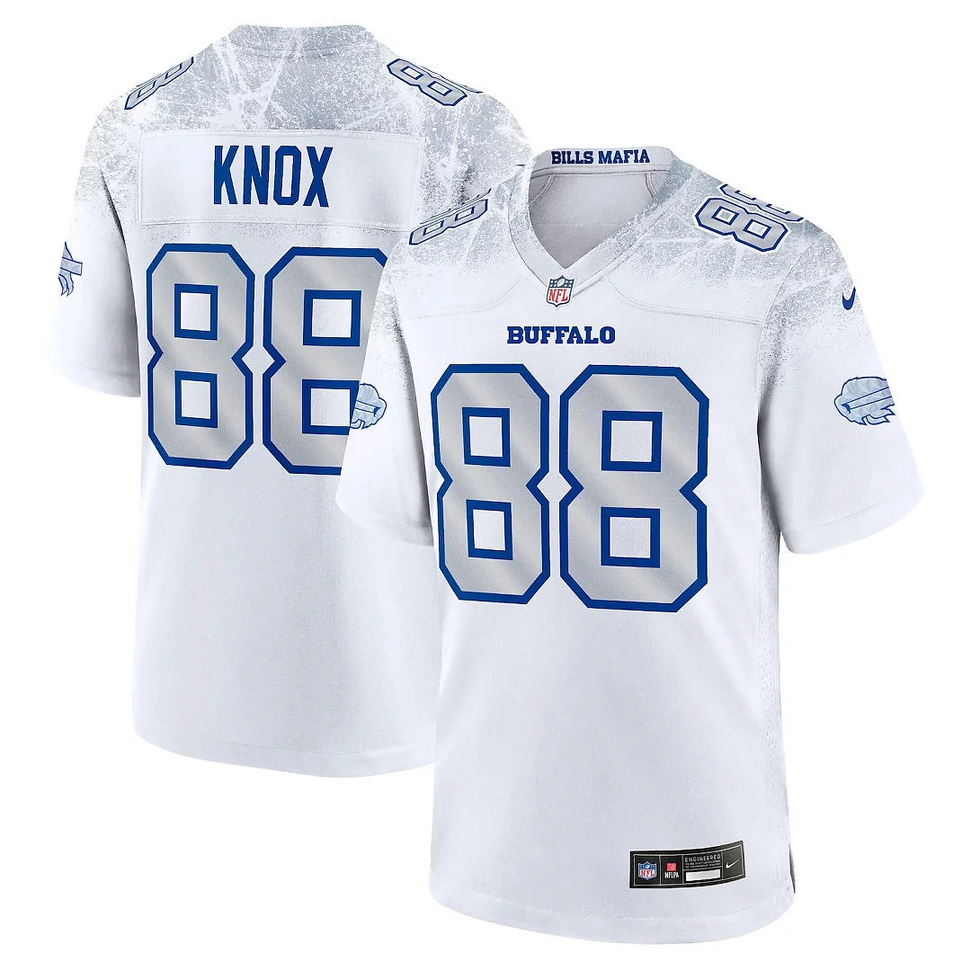 Zennovawear Dawson Knox Buffalo Bills 2025 Rivalries Collection Game Jersey - White