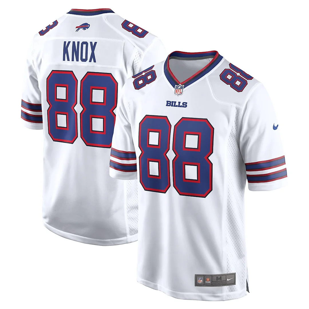 Zennovawear Dawson Knox Buffalo Bills Away Game Player Jersey - White