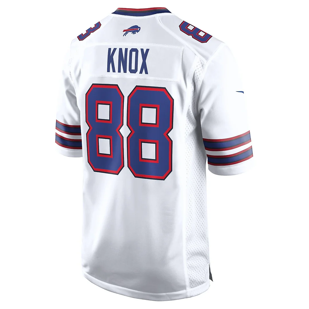 Zennovawear Dawson Knox Buffalo Bills Away Game Player Jersey - White