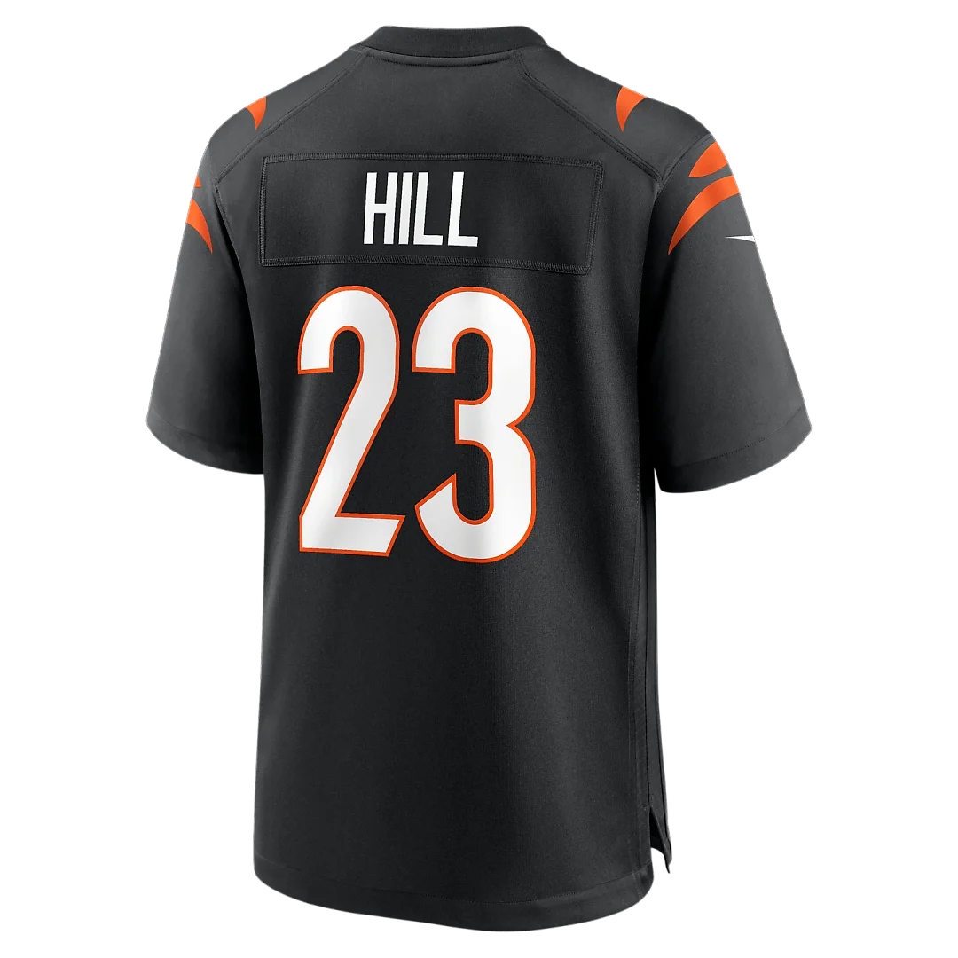 Zennovawear Daxton Hill Cincinnati Bengals Player Game Jersey - Black