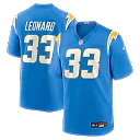 Zennovawear Deane Leonard Los Angeles Chargers Game Player Jersey - Powder Blue