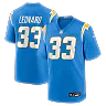 Zennovawear Deane Leonard Los Angeles Chargers Game Player Jersey - Powder Blue