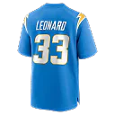 Zennovawear Deane Leonard Los Angeles Chargers Game Player Jersey - Powder Blue
