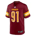Zennovawear Deatrich Wise Jr. Washington Commanders Team Game Jersey - Burgundy