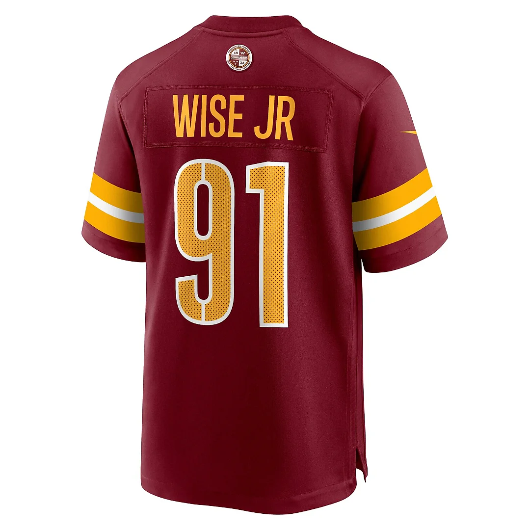Zennovawear Deatrich Wise Jr. Washington Commanders Team Game Jersey - Burgundy