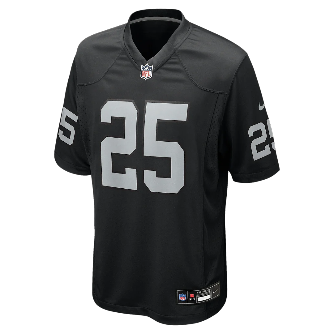 Zennovawear Decamerion Richardson Las Vegas Raiders Team Game Jersey - Black
