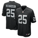 Zennovawear Decamerion Richardson Las Vegas Raiders Team Game Jersey - Black