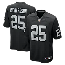 Zennovawear Decamerion Richardson Las Vegas Raiders Team Game Jersey - Black