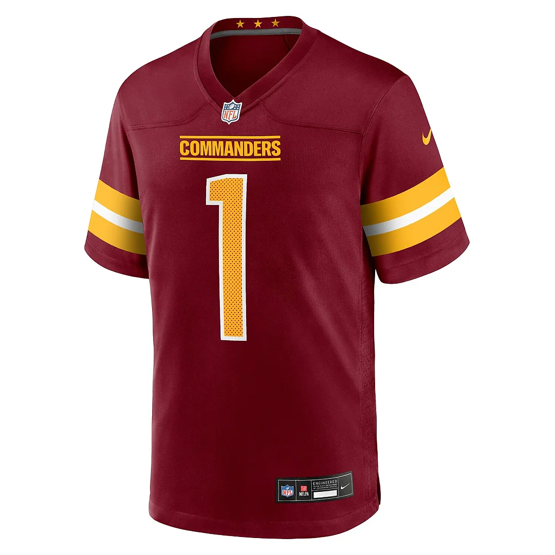 Zennovawear Deebo Samuel Sr Washington Commanders Game Player Jersey - Burgundy