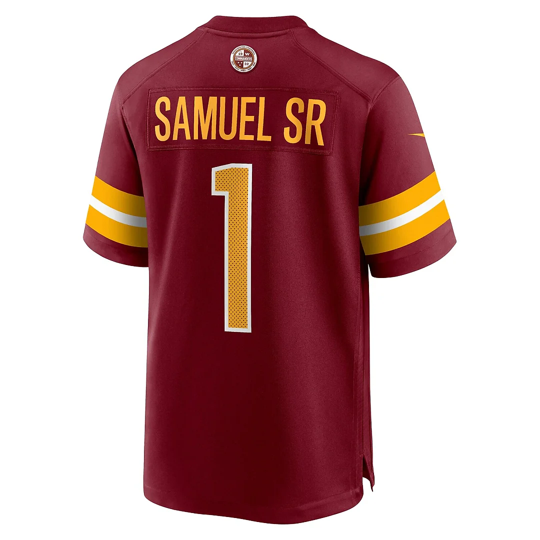 Zennovawear Deebo Samuel Sr Washington Commanders Game Player Jersey - Burgundy