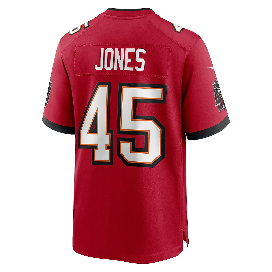 Zennovawear Deion Jones Tampa Bay Buccaneers Team Game Jersey - Red