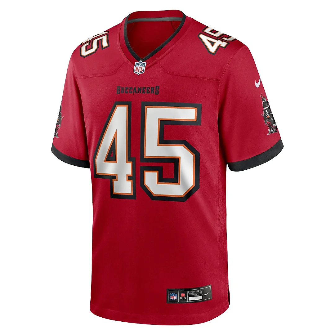 Zennovawear Deion Jones Tampa Bay Buccaneers Team Game Jersey - Red